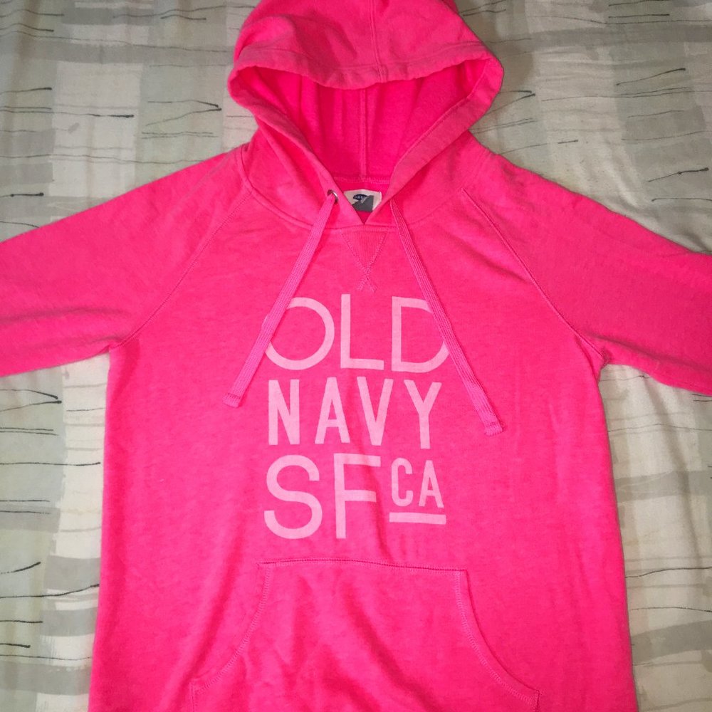 Old Navy Pink Women/Girls Drawstring Hoodie